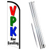 VPK Now Enrolling Premium Windless  Feather Flag Bundle (Complete Kit) OR Optional Replacement Flag Only