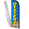 OYSTERS Premium Windless  Feather Flag Bundle (Complete Kit) OR Optional Replacement Flag Only
