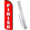 FINISH Windless Feather Flag Bundle (Complete Kit) OR Optional Replacement Flag Only
