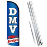 DMV Services Premium Windless  Feather Flag Bundle (Complete Kit) OR Optional Replacement Flag Only