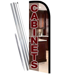 Cabinets Windless Feather Flag Bundle (Complete Kit) OR Optional Replacement Flag Only