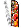 Nectarines Premium Windless  Feather Flag Bundle (Complete Kit) OR Optional Replacement Flag Only