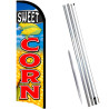 SWEET CORN Premium Windless  Feather Flag Bundle (Complete Kit) OR Optional Replacement Flag Only