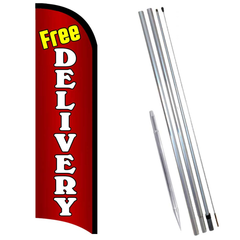 Free Delivery Premium Windless  Feather Flag Bundle (Complete Kit) OR Optional Replacement Flag Only
