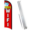 FREE WIFI Premium Windless  Feather Flag Bundle (Complete Kit) OR Optional Replacement Flag Only