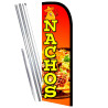 Nachos Premium Windless  Feather Flag Bundle (Complete Kit) OR Optional Replacement Flag Only