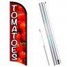 Tomatoes Premium Windless  Feather Flag Bundle (Complete Kit) OR Optional Replacement Flag Only
