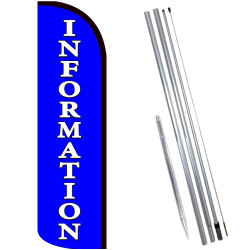 INFORMATION Windless Feather Flag Bundle (Complete Kit) OR Optional Replacement Flag Only
