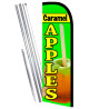 Caramel Apples Premium Windless  Feather Flag Bundle (Complete Kit) OR Optional Replacement Flag Only