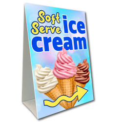 Soft Serve Ice Cream Economy A-Frame Sign