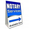 Notary Services Economy A-Frame Sign