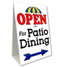 Open For Patio Dining Economy A-Frame Sign