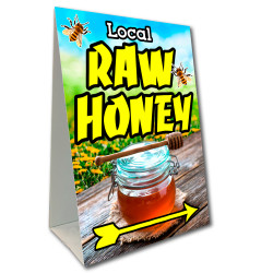 Raw Honey Economy A-Frame Sign