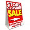 Store Closing Sale Economy A-Frame Sign