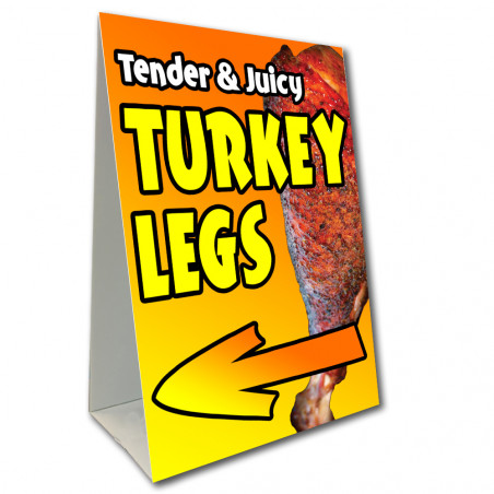 Turkey Legs (Arrow) Economy A-Frame Sign 2 Feet Wide by 3 Feet Tall ...