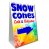 Snow Cones Economy A-Frame Sign