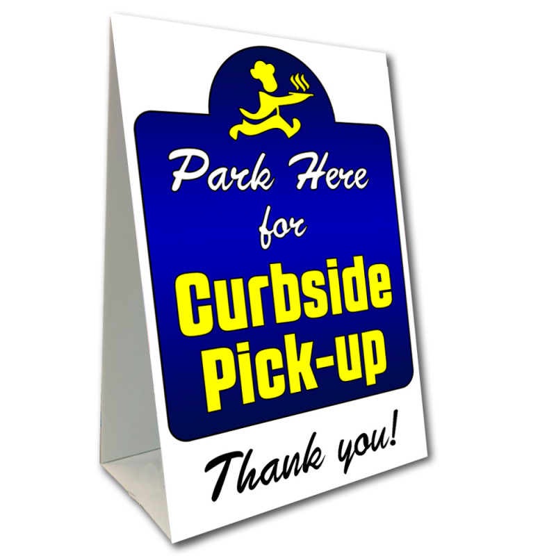 Park Here Curbside Pick-Up Economy A-Frame Sign