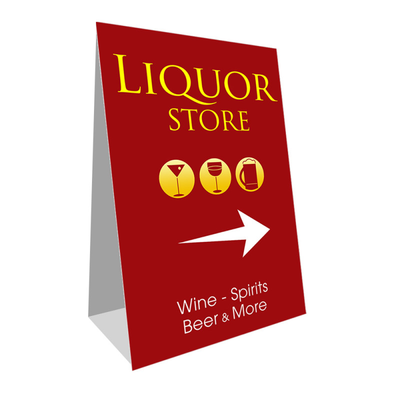 Liquor Store Economy A-Frame Sign