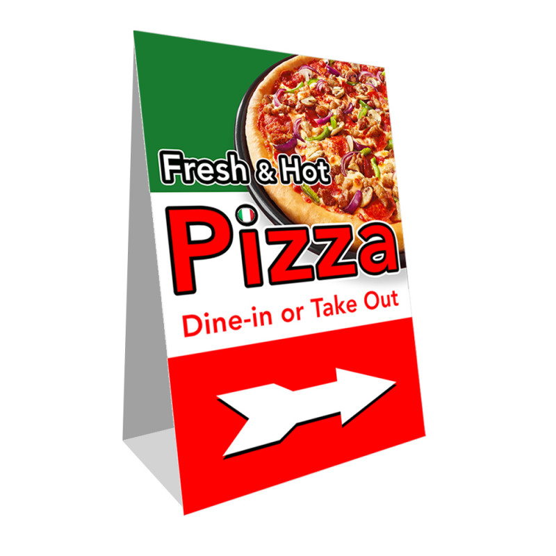 Fresh and Hot Pizza Economy A-Frame Sign
