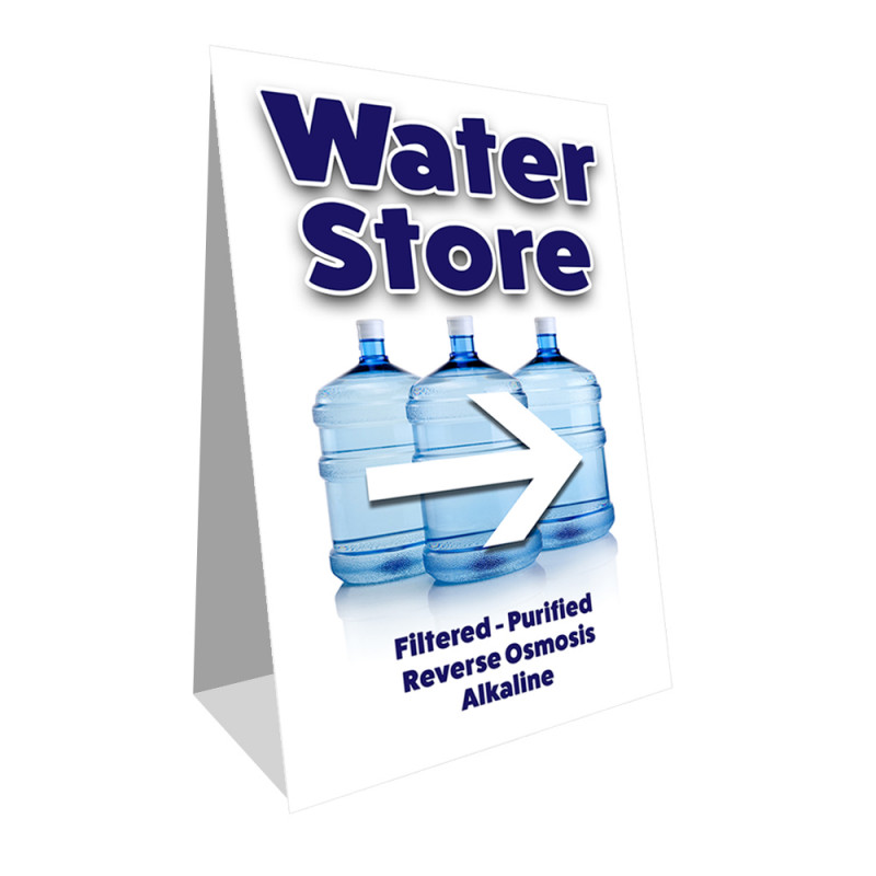 Water Store Economy A-Frame Sign