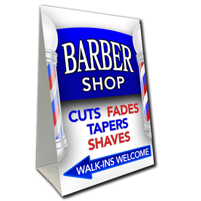 The barber shop sign