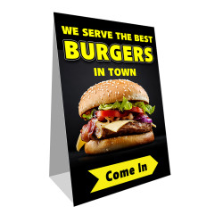 Burgers Economy A-Frame Sign