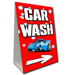 Car Wash Arrow Economy A-Frame Sign