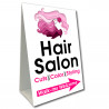 Hair Salon Arrow Economy A-Frame Sign