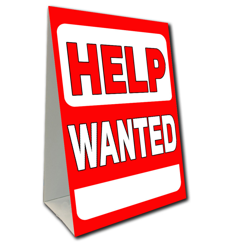Help Wanted Economy A-Frame Sign