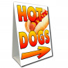 Hot Dogs Arrow Economy A-Frame Sign