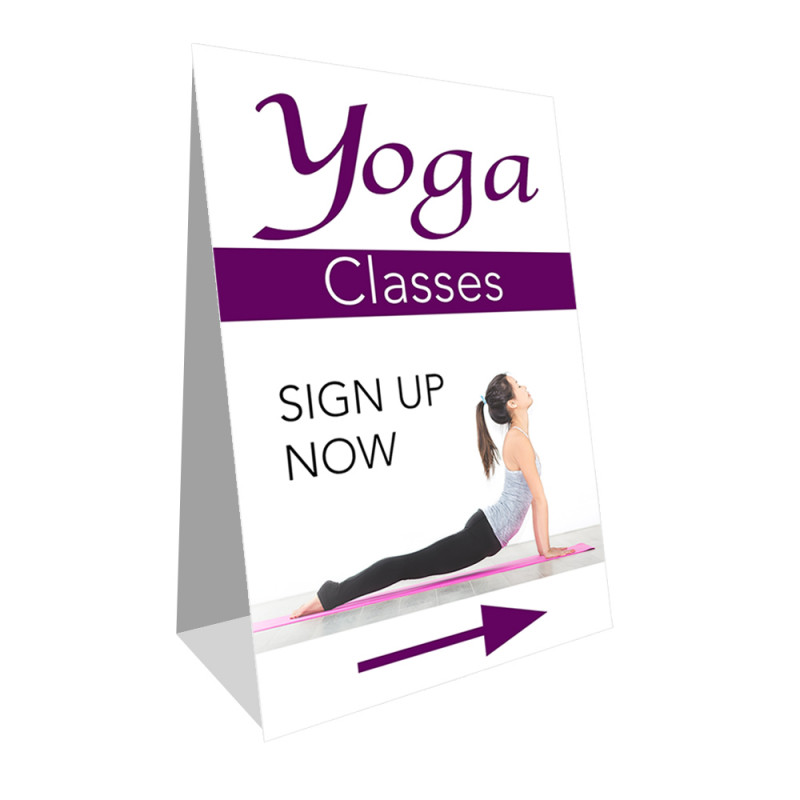 Yoga Classes Economy A-Frame Sign