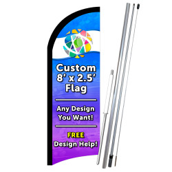 Custom Feather Flag 8 x 2.5...