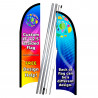 Custom Feather Flag 11.5 x 3 Feet
