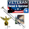Veteran Owned & Operated Premium 3x5 foot Flag OR Optional Flag with Mounting Kit