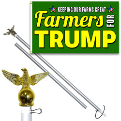Farmers For Trump Premium 3x5 foot Flag OR Optional Flag with Mounting Kit