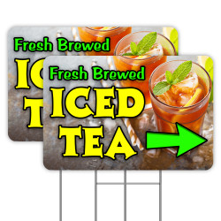 Fresh Brewed Iced Tea Arrow...