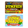 Fall Harvest Festival 12 Pack Yard Signs - Each Sign is 24" x 16" Double-Sided and Comes with Metal Stake Made in The USA