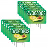 Avocados 12 Pack Yard Signs - Each Sign is 24" x 16" Single-Sided and Comes with Metal Stake Made in The USA