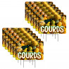 Gourds 12 Pack Yard Signs - Each Sign is 24" x 16" Single-Sided and Comes with Metal Stake Made in The USA
