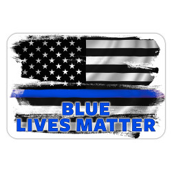 Blue Lives Matter 12 Pack Yard Signs - Each Sign is 24" x 16" Single-Sided and Comes with Metal Stake Made in The USA