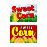 Sweet Corn 12 Pack Yard Signs - Each Sign is 24" x 16" Single-Sided and Comes with Metal Stake Made in The USA
