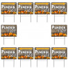 Pumpkin Patch (Arrows) 10 Pack Set 2 (10 24" x 18" Yard Signs with Metal Stake) 16" x 24" with Metal Stakes (Made in Texas)