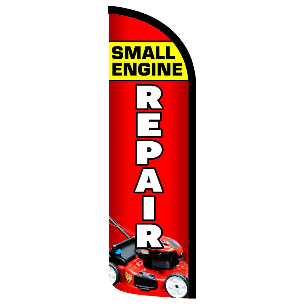 Small Engine Repair Premium Windless Feather Flag Bundle (Complete Kit) OR Optio - Picture 5 of 6