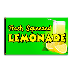 Fresh Squeezed Lemonade Premium 3x5 foot Flag OR Optional Flag with Mounting Kit