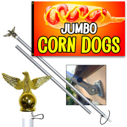 Jumbo Corn Dogs 3x5 Premium Polyester Flag (Made in The USA)