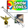 Snow Cones 3x5 Premium Polyester Flag (Made in The USA)