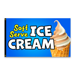 3x5 ICE CREAM Cones Business Outdoor Advertising Flags 