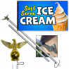 Soft Serve Ice Cream 3x5 Premium Polyester Flag (Made in The USA)