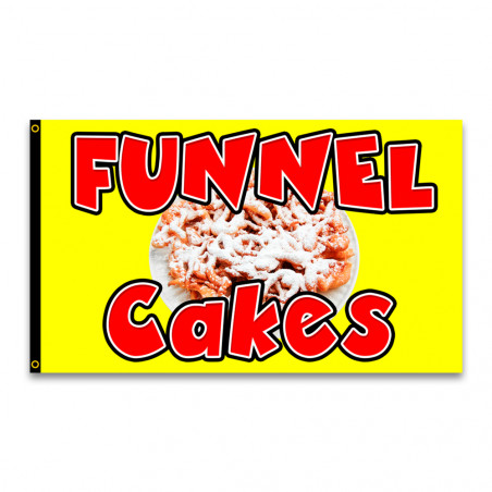 Funnel Cakes 3x5 Premium Polyester Flag (Made in The USA)