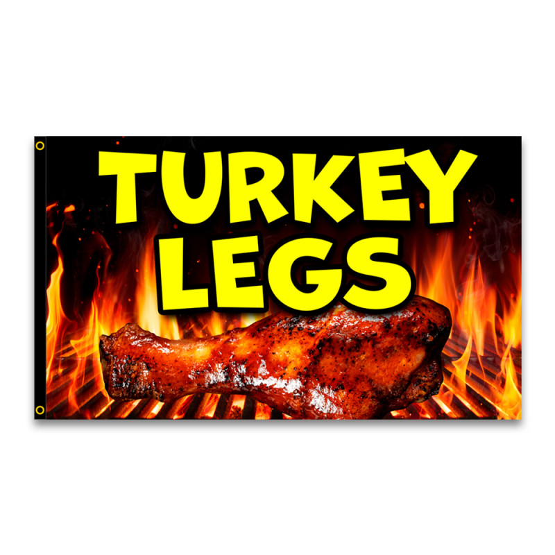 Turkey Legs 3x5 Premium Polyester Flag (Made in The USA)